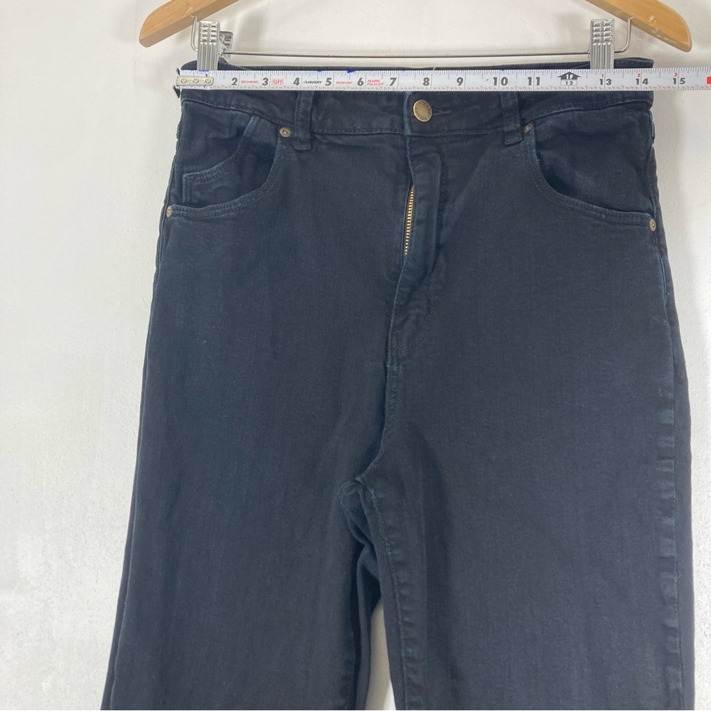 ROLLAS Dusters Bootcut Crop High Rise Jeans Minimalist Feminine Black Size 31 - Picture 6 of 15